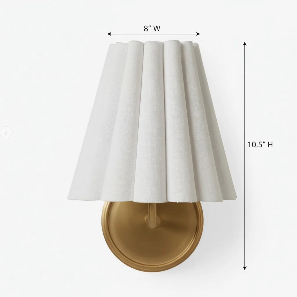 Aplique de pared cónico de tela de lino texturizado minimalista Kaiya size1.webp__PID:c49b6aa1-cc48-4da0-8ece-c194c6d5c6d7