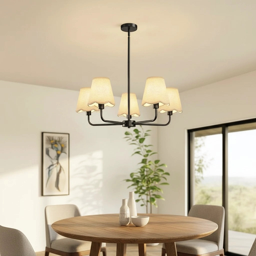 Lustre moderne à abat-jour en tissu à plusieurs bras Mira8.webp__PID:3d626ea6-364c-4383-a349-0e5e3c708ede