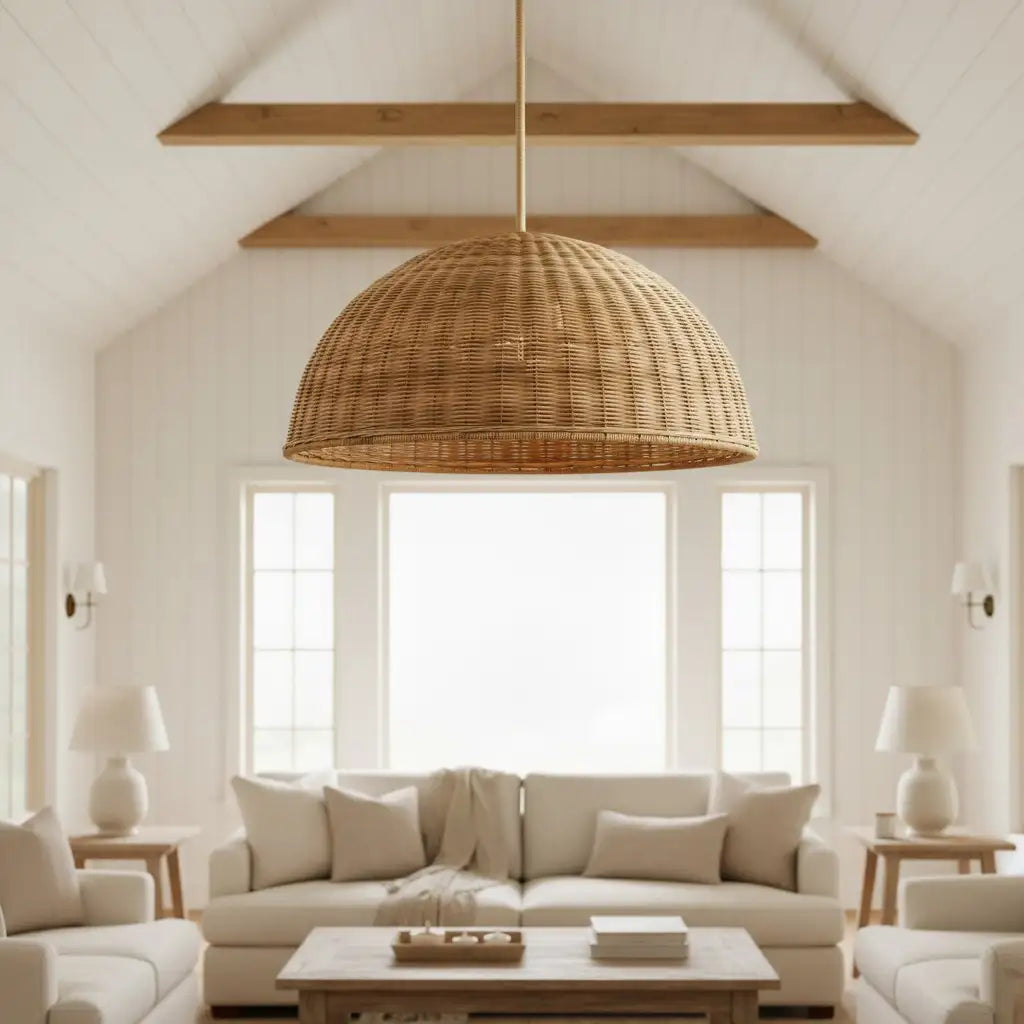 Lampe suspendue à dôme en rotin rustique naturel Liana11.webp__PID:7b011999-6a64-4e6f-b942-62f78ef7ab80