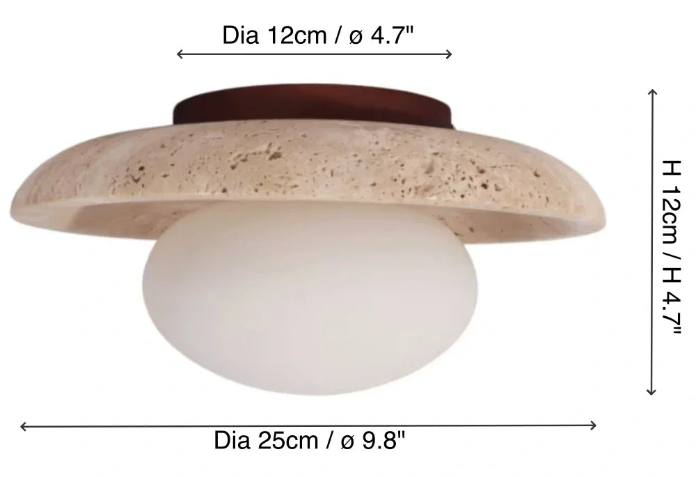 Alaey moderne travertin glazen ronde koepel plafondlamp maat.webp__PID:b3ae94b4-834d-46f1-bfb3-4e18037c6316