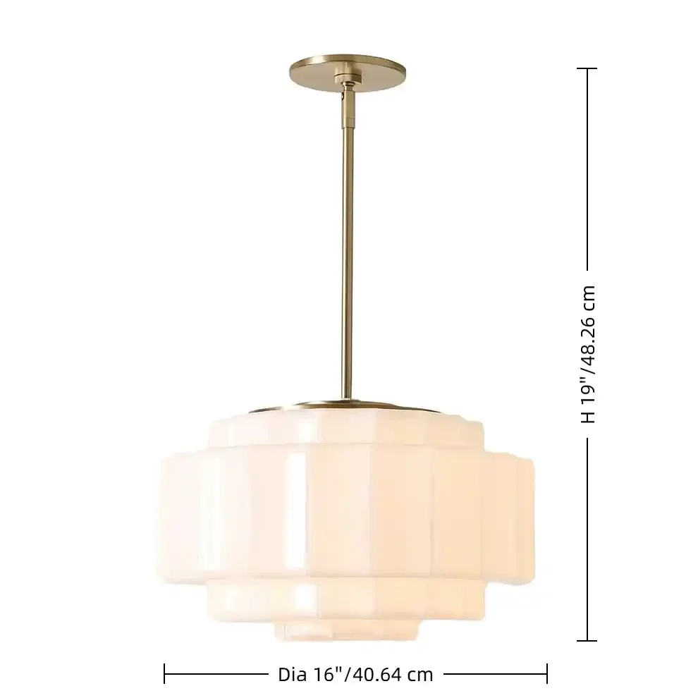 Antique Brass Tiered Opal White Glass Pendant Light (5).webp__PID:0250095e-2642-4f6b-b531-15025b0667c4