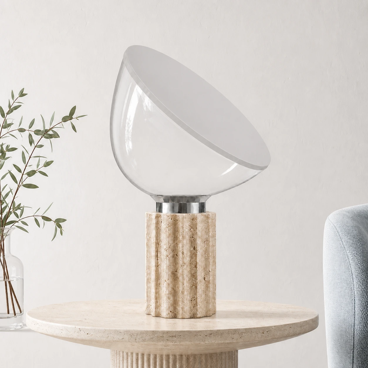 The same Taci lamp setting with the lamp switched off