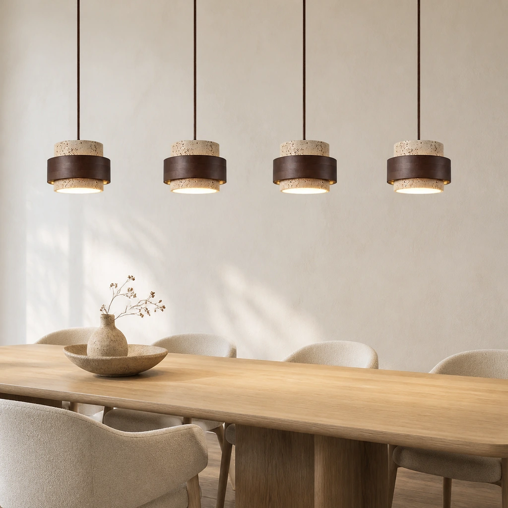 Four-head Timothy pendant in a canopy-free square crop