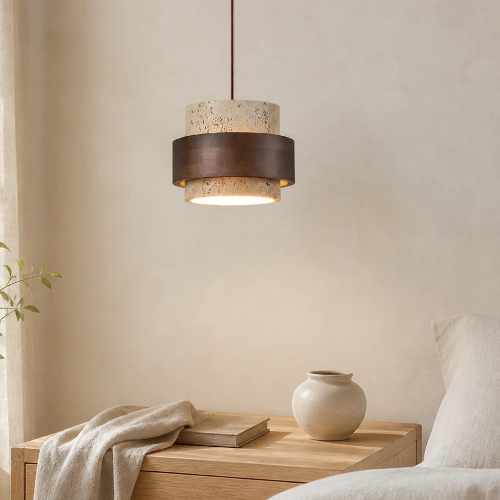 One-head Timothy pendant in a bright Nordic interior