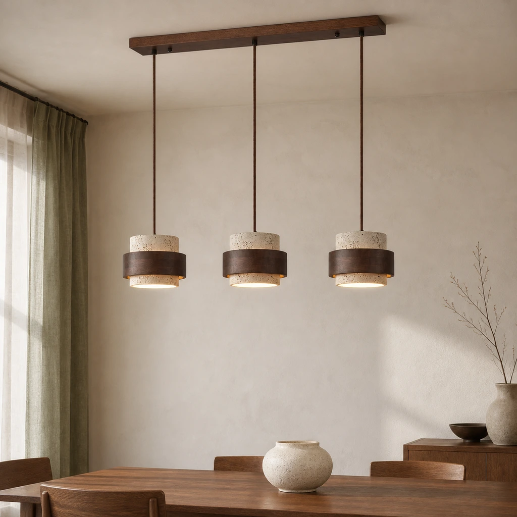 Three-head Timothy pendant switched on
