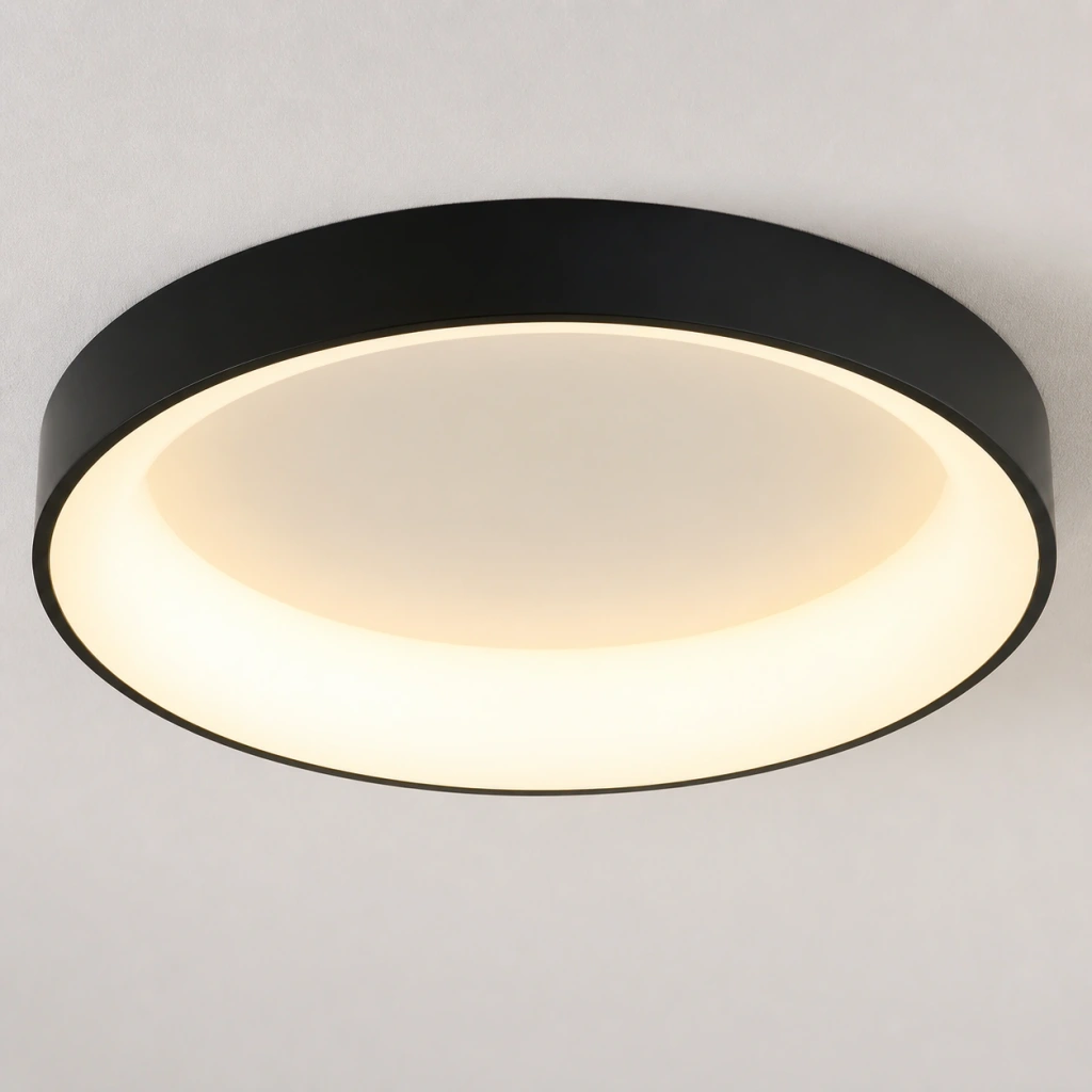 Close view of the black Kaylinn illuminated diffuser face