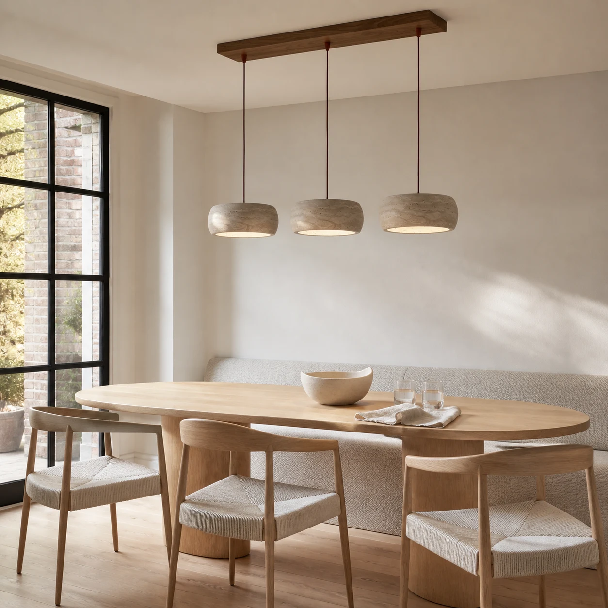 Porcelain flush mount lifestyle scene