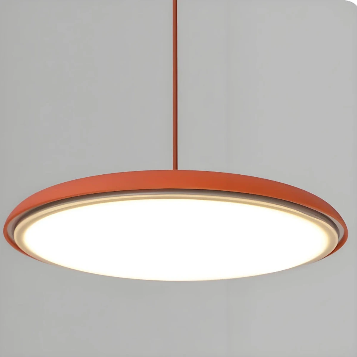 Orange Lucian pendant switched on