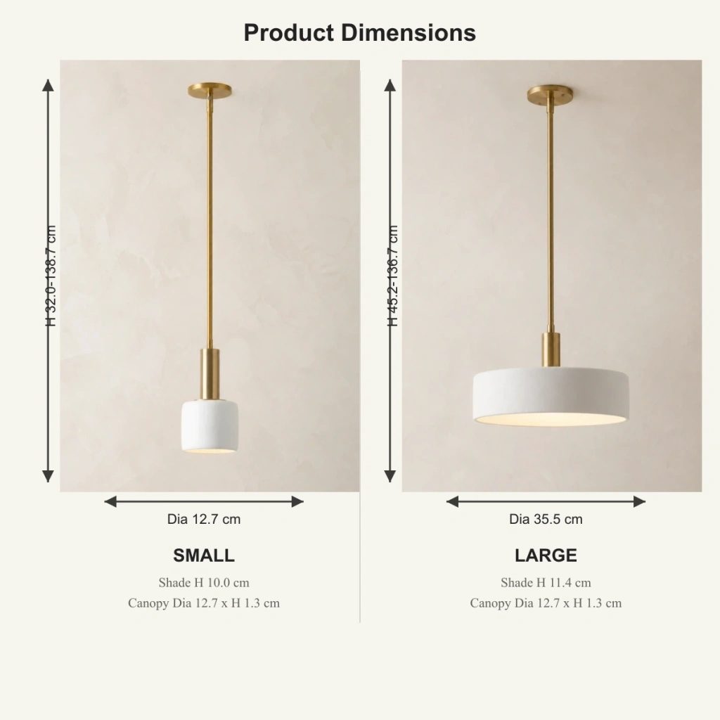 Nova Modern Matte White Porcelain Pendant Light