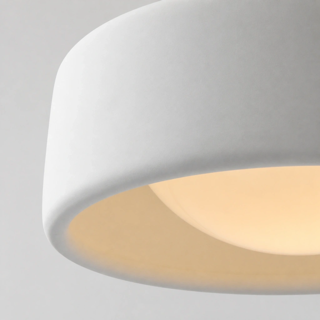 Nova Modern Matte White Porcelain Pendant Light