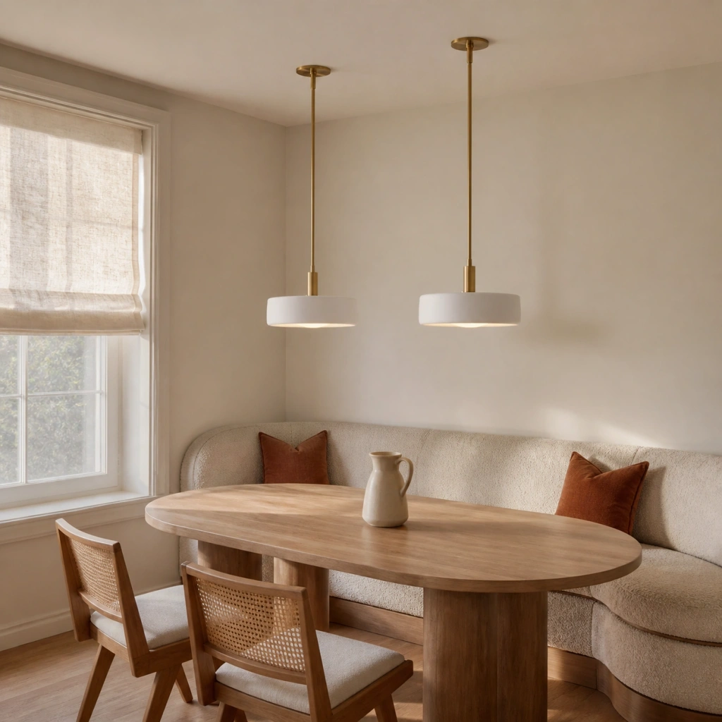Nova Modern Matte White Porcelain Pendant Light