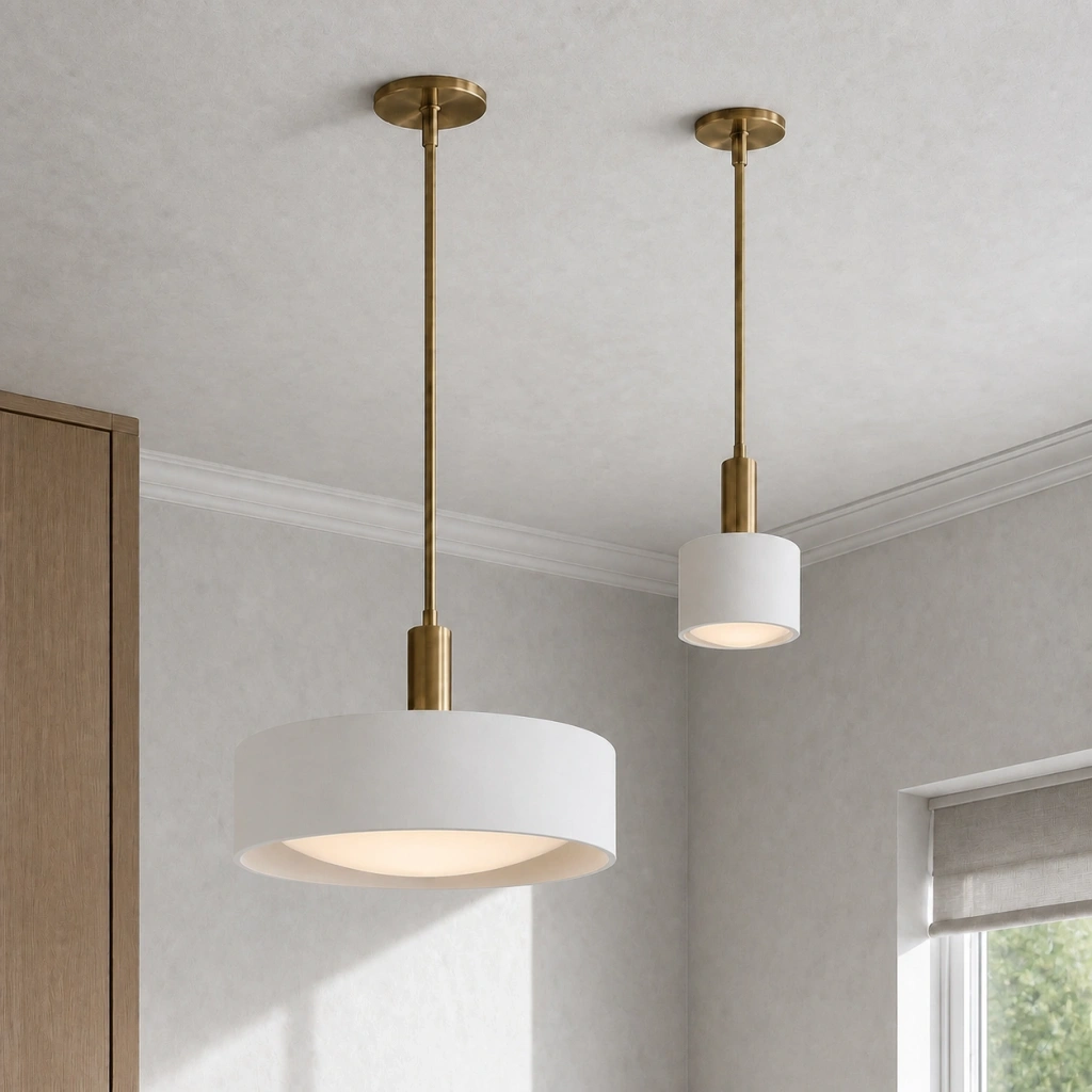 Nova Modern Matte White Porcelain Pendant Light