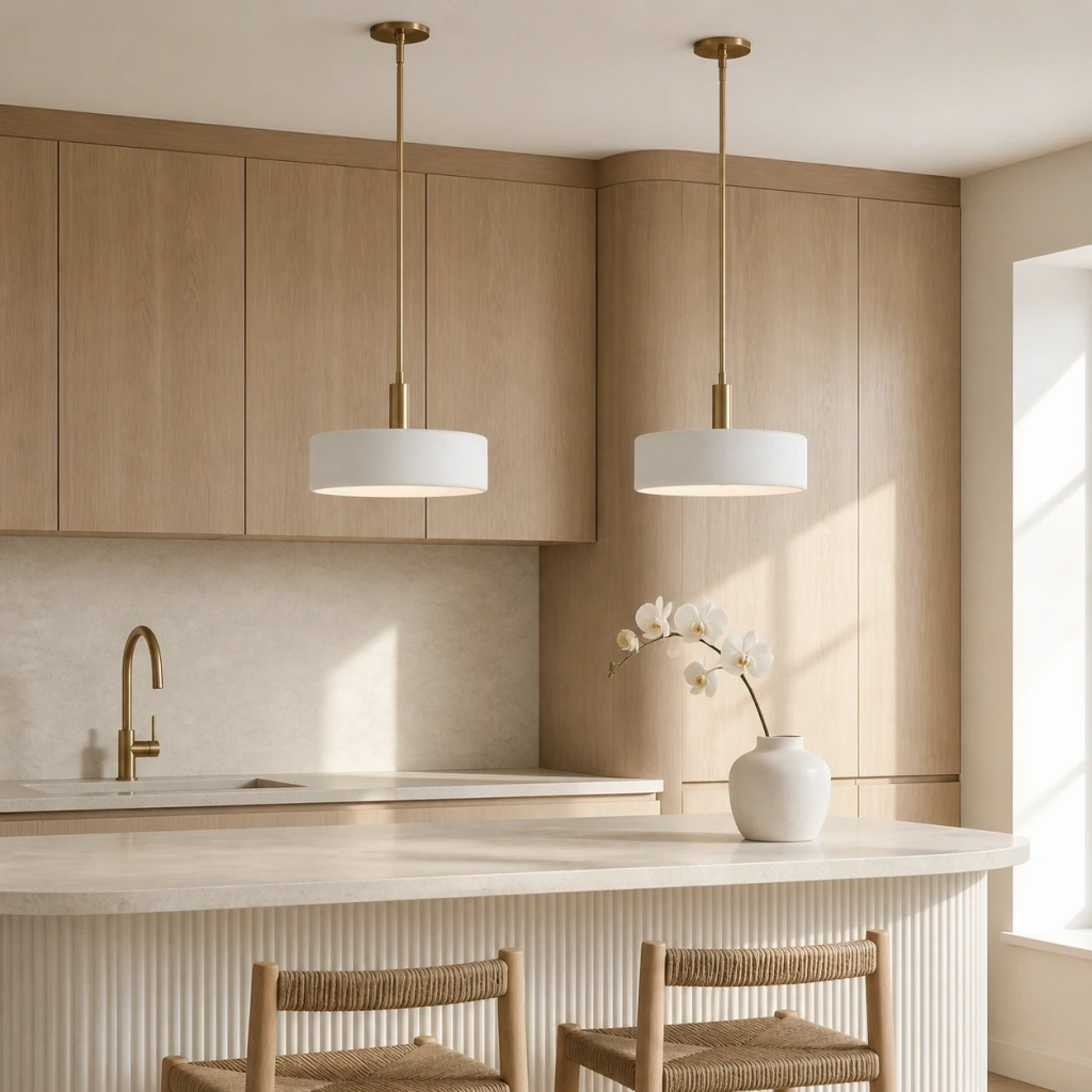 Nova Modern Matte White Porcelain Pendant Light
