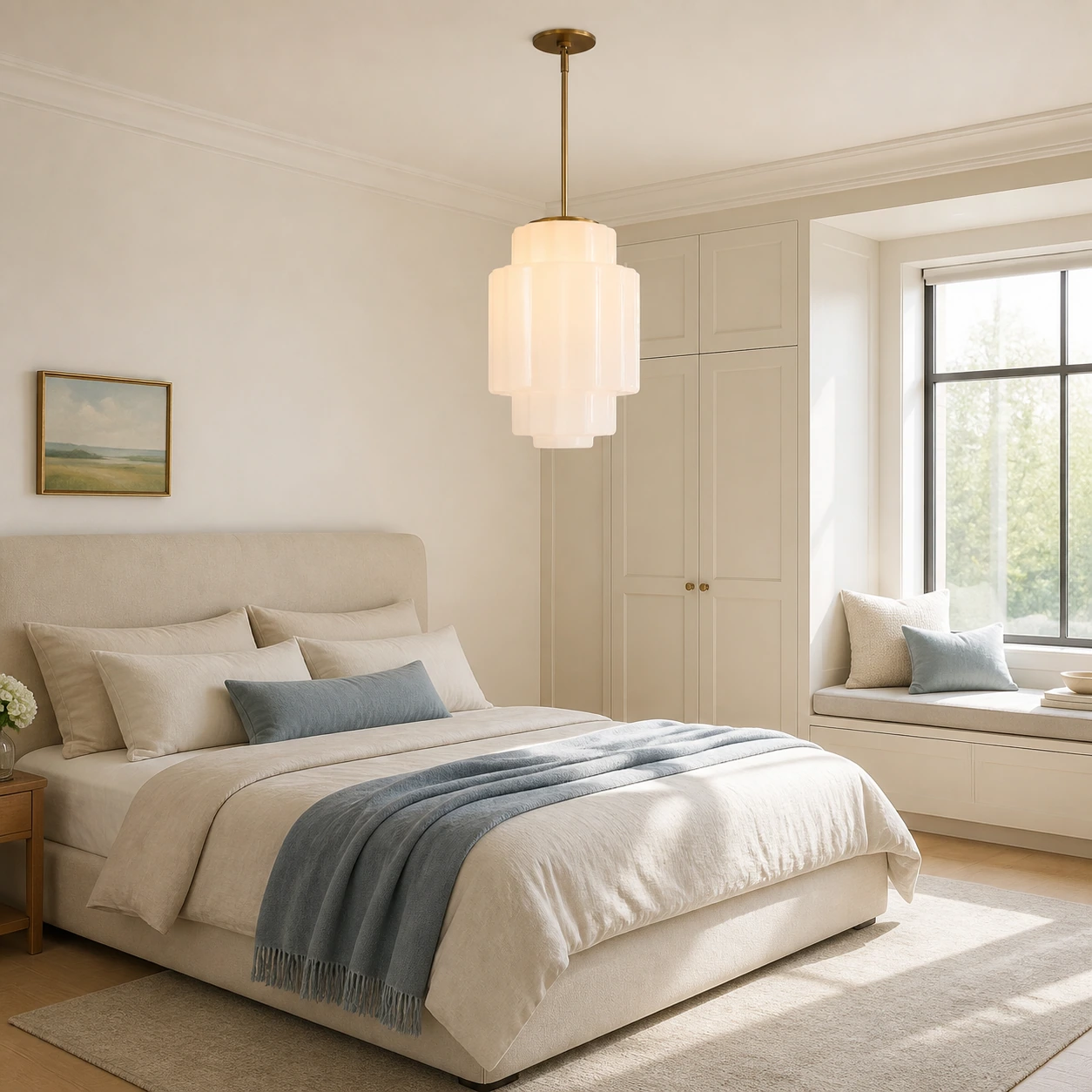 Antique Brass Tiered Opal White Glass Pendant Light (2).webp__PID:df760602-5009-4e26-82cf-6b753115025b