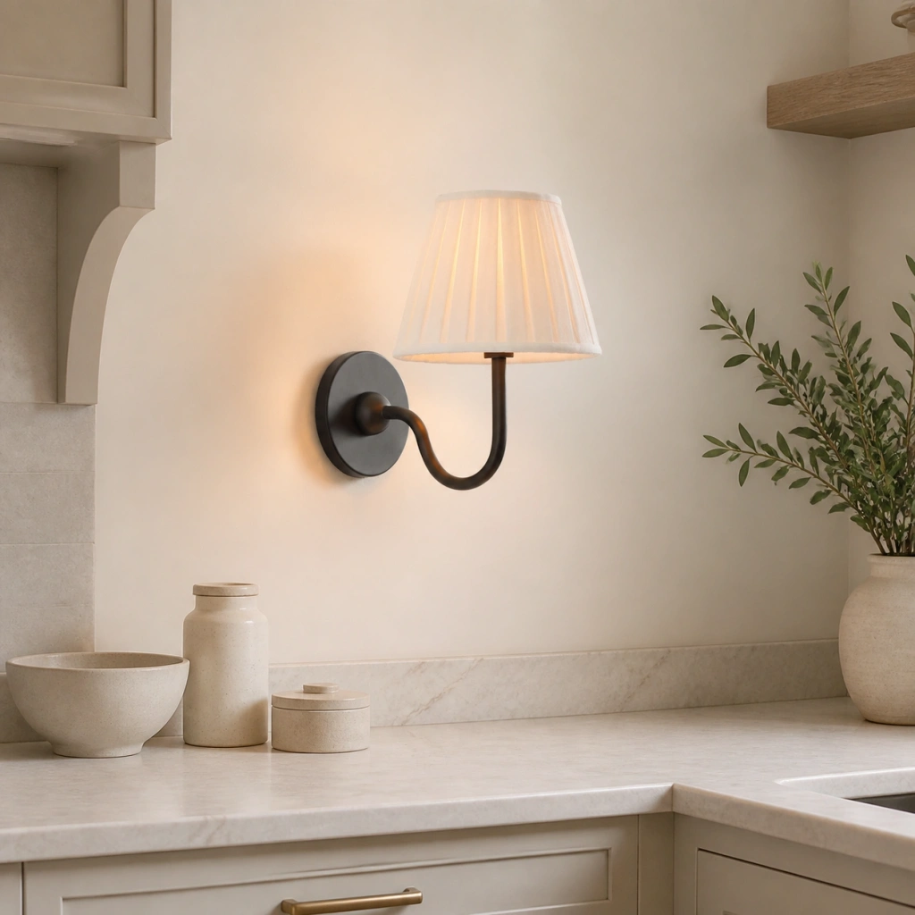 Antique Bronze Eosphine wall light close view