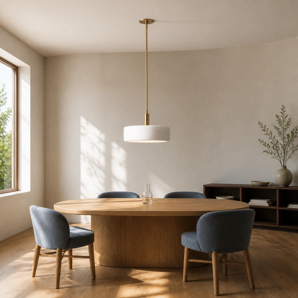Nova Modern Matte White Porcelain Pendant Light