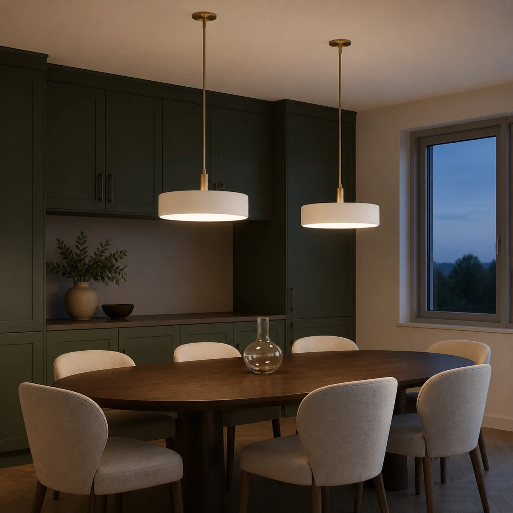 Nova Modern Matte White Porcelain Pendant Light