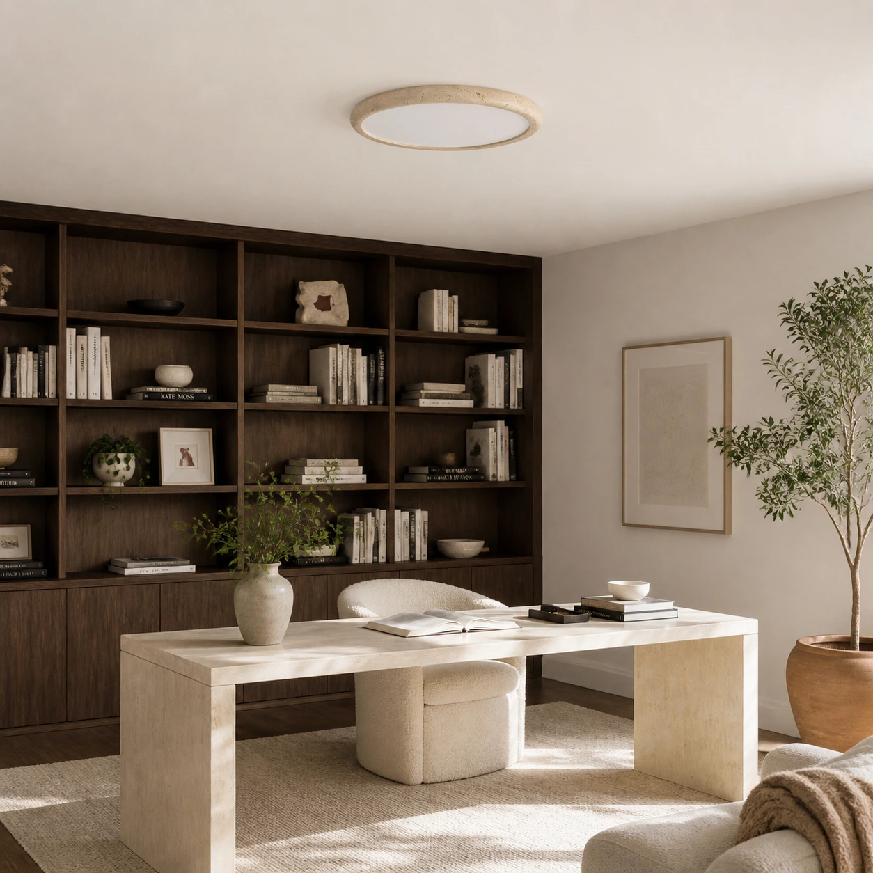 Solis Horizon ceiling light in a Nordic home office