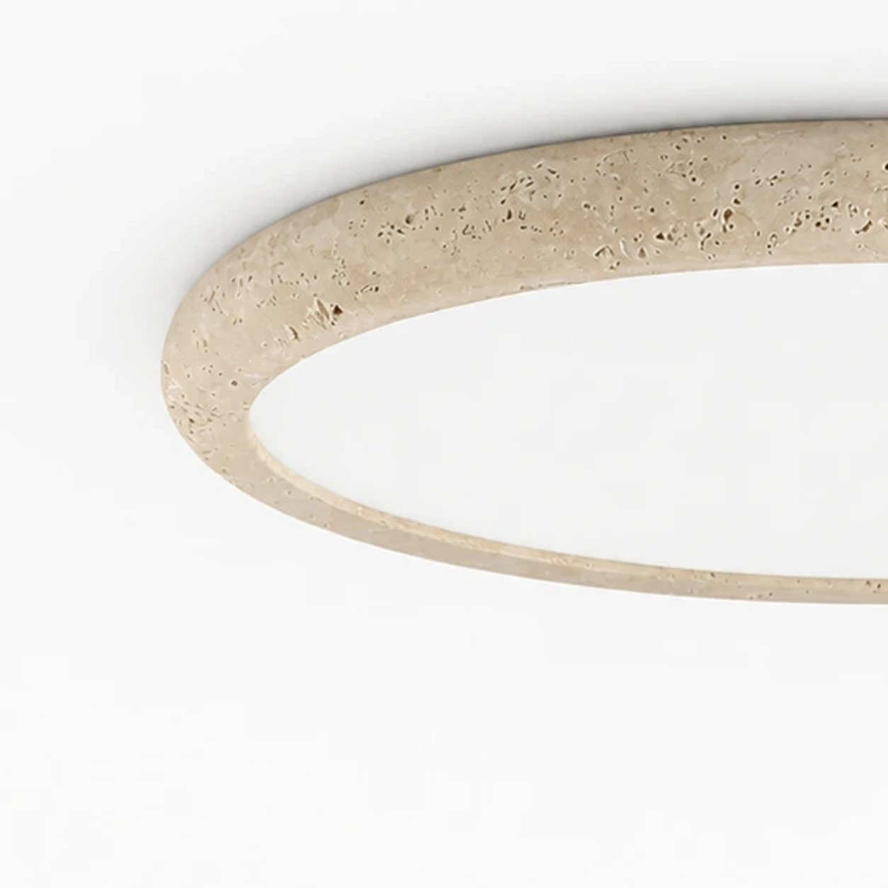 Close-up of the ultra-low side edge of the Solis Horizon ceiling light