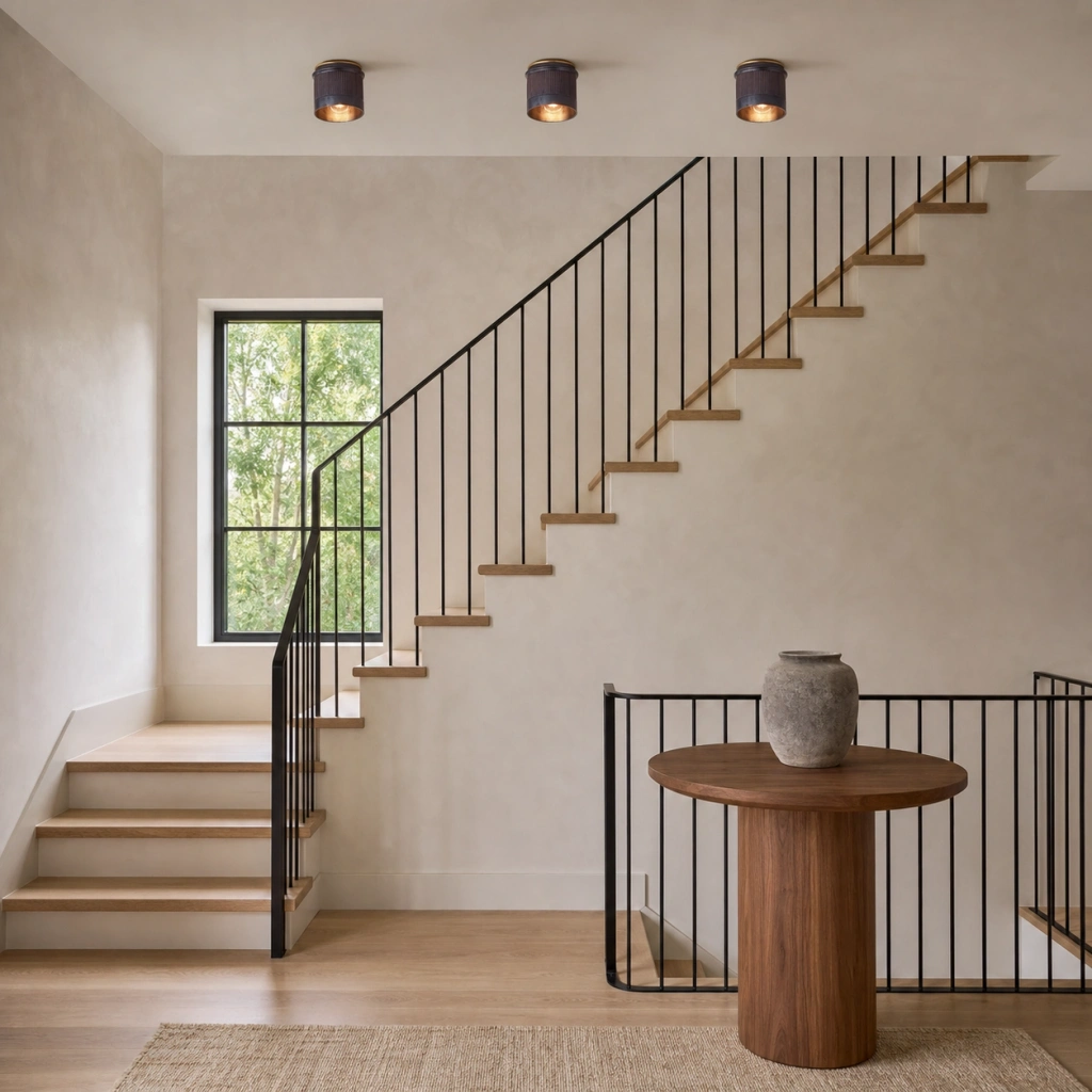 Porcelain flush mount lifestyle scene