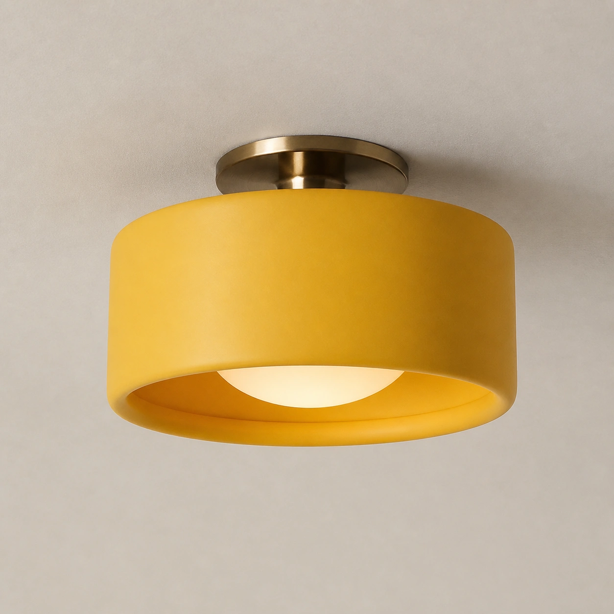 Polynoe Modern Elegant Porcelain Flush Mount Ceiling Light
