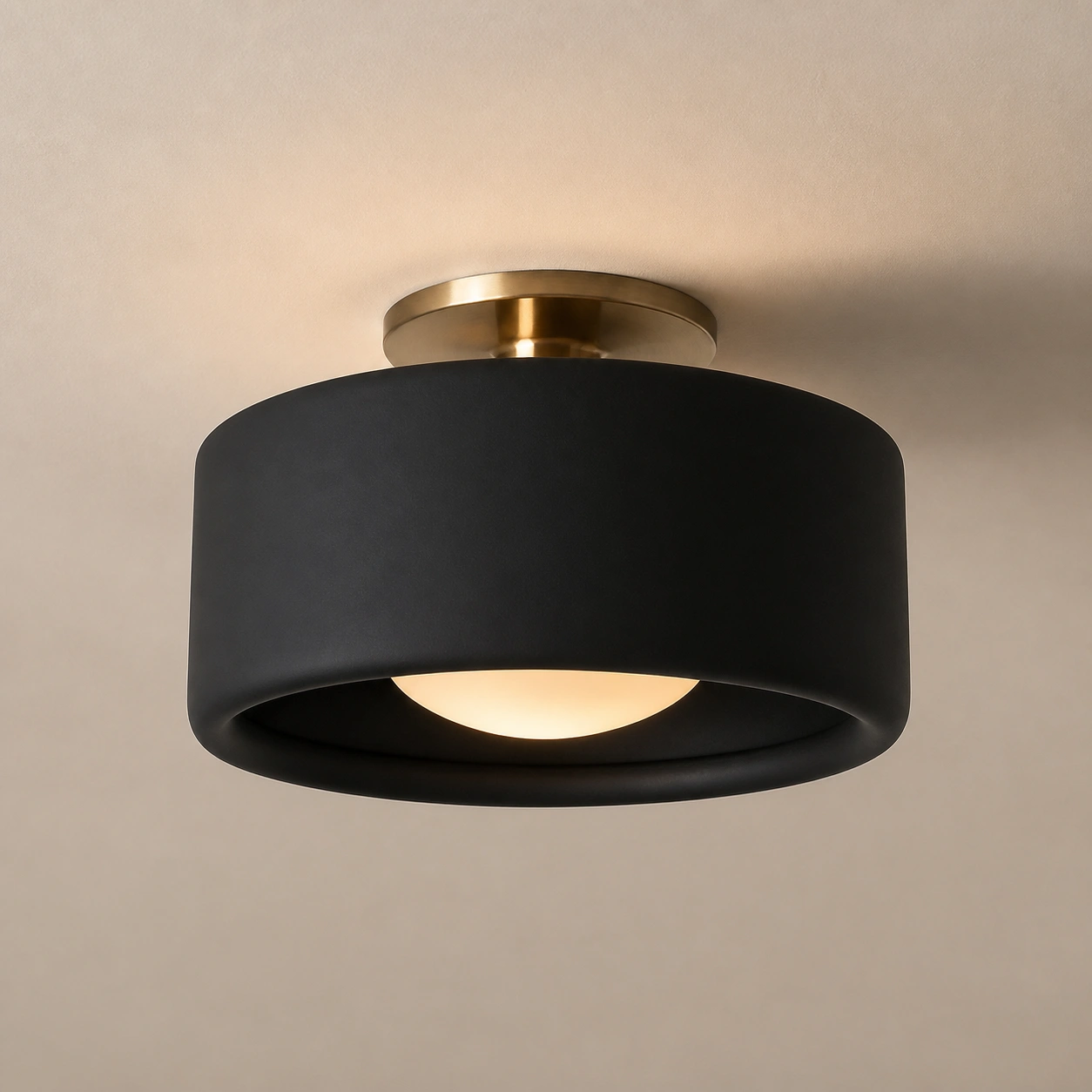 Polynoe Modern Elegant Porcelain Flush Mount Ceiling Light