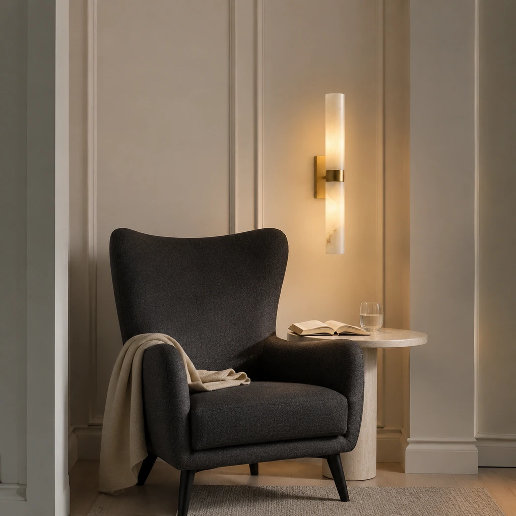 Porcelain flush mount lifestyle scene