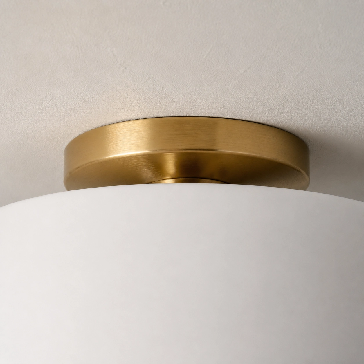 Brushed brass canopy detail