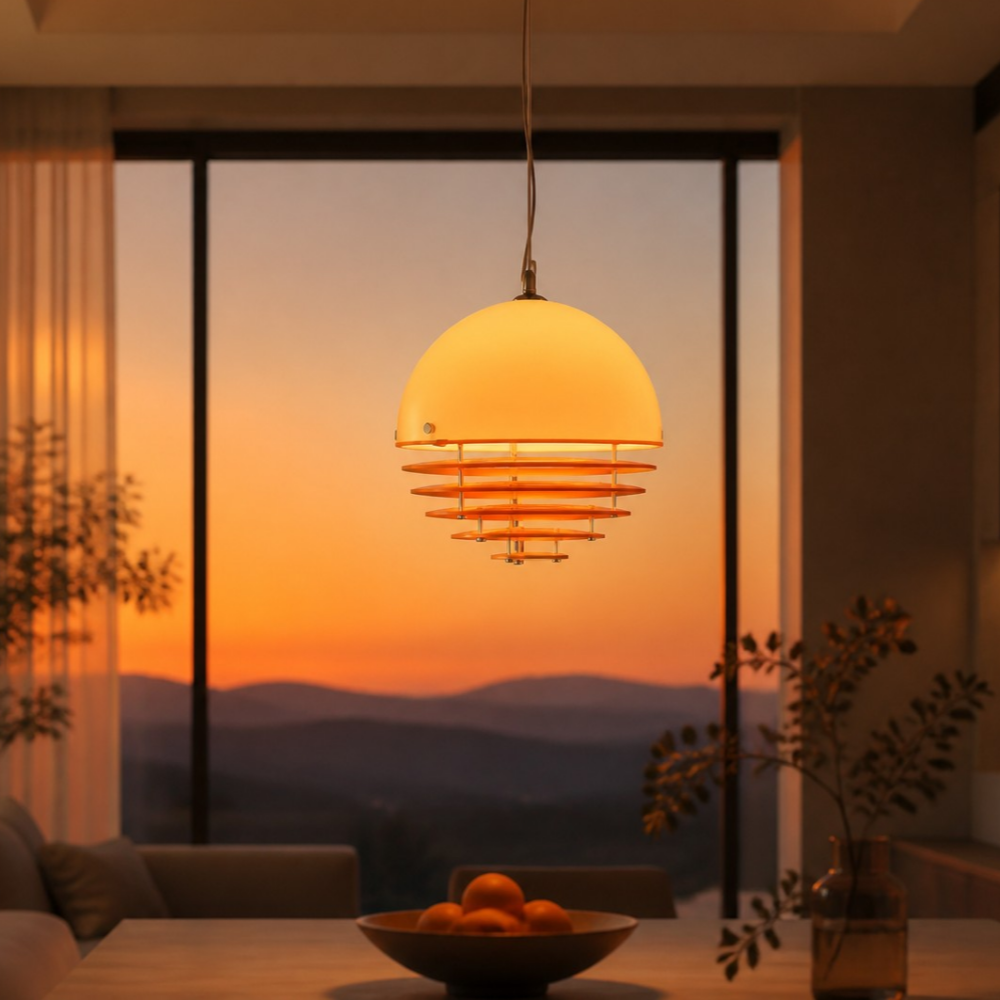 Porcelain flush mount lifestyle scene