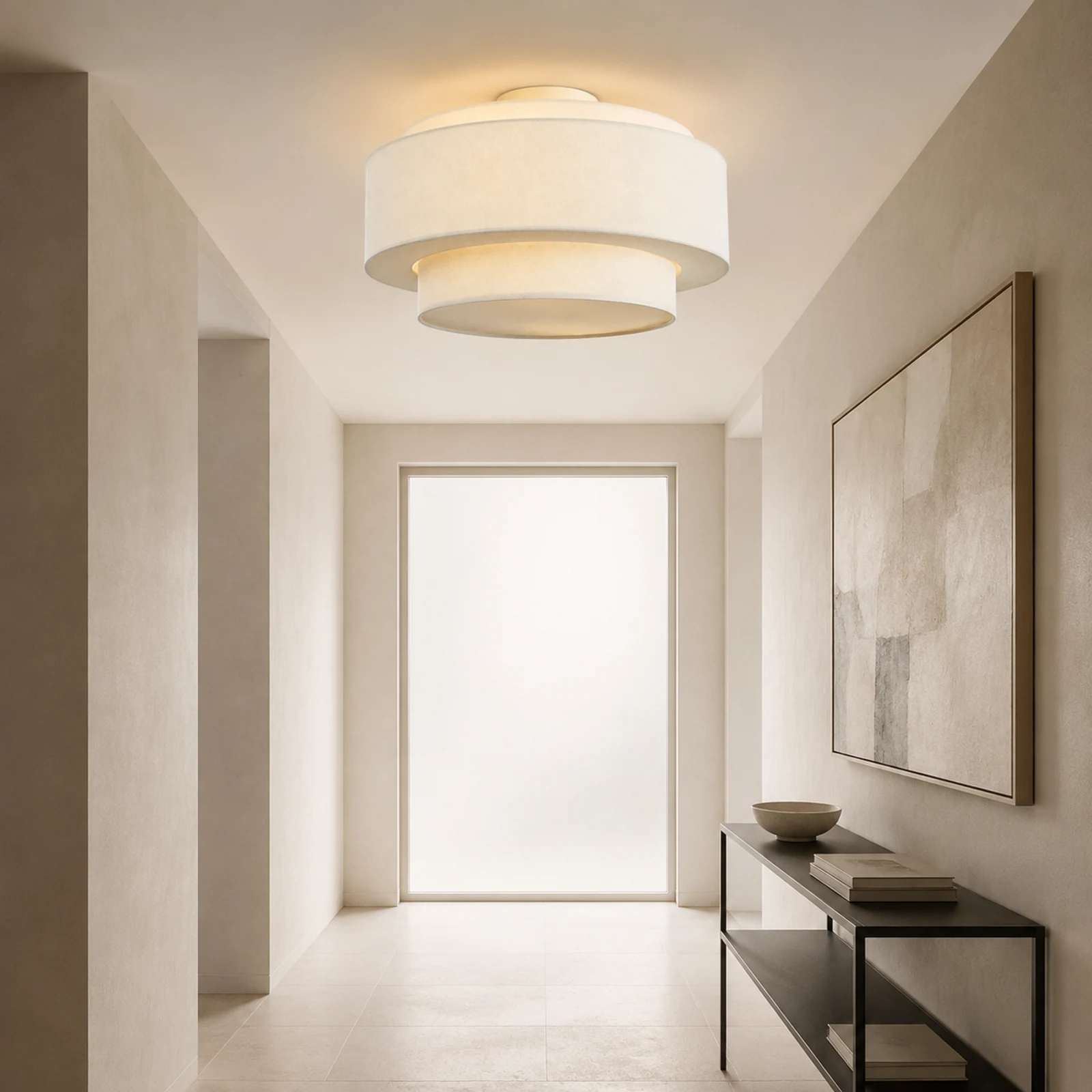 Oriana Modern Cream White Tiered Drum Linen Ceiling Light (2).webp__PID:86ba8378-0669-4db6-b2a1-96e2f6ffff1a