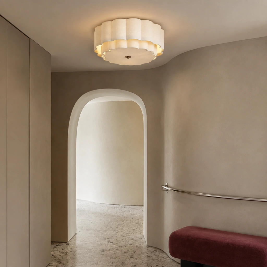Nessa ceiling light in a modern entry