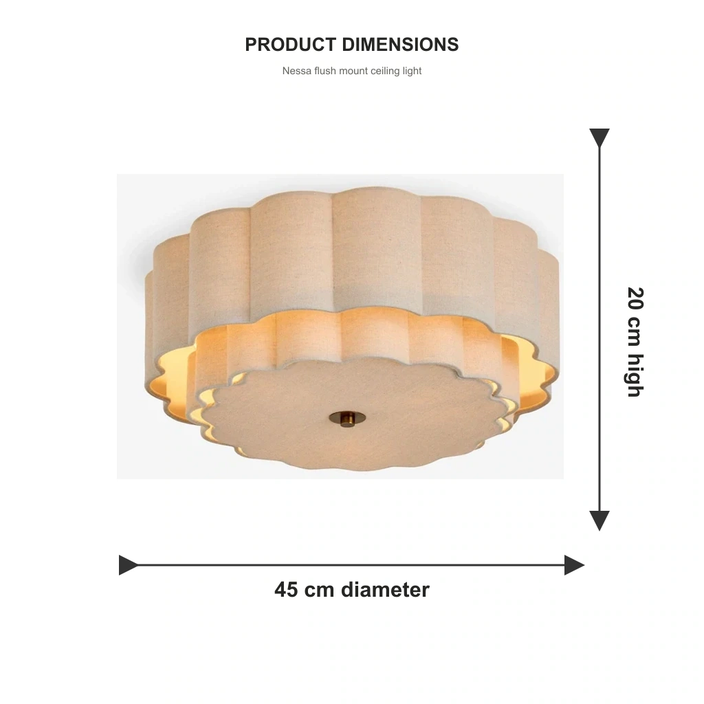 Nessa ceiling light dimensions in centimetres