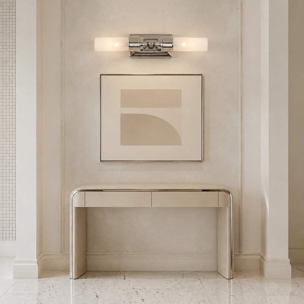 Wall light in an elegant gallery wall