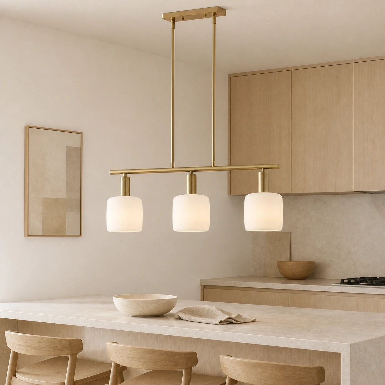 Eucrante chandelier in a Nordic room