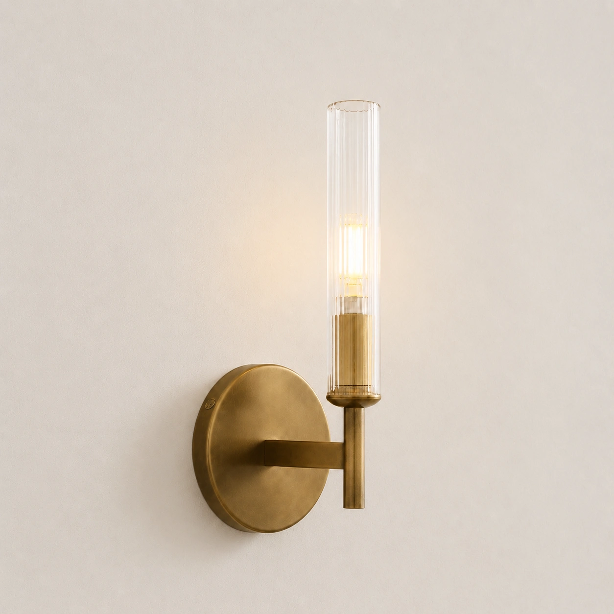 Tumbled Brass / 1-Light