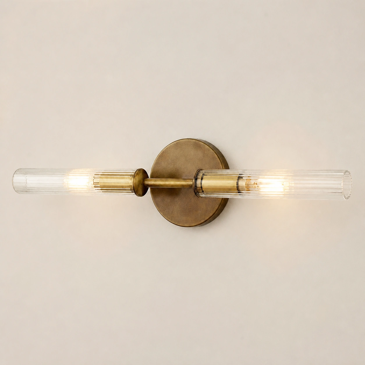 Tumbled Brass / 2-Light