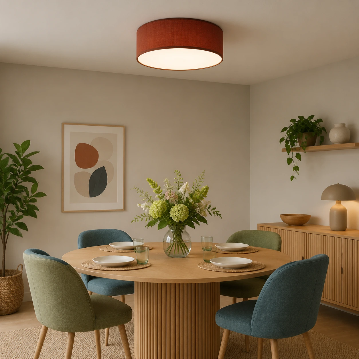 scene dining red flax