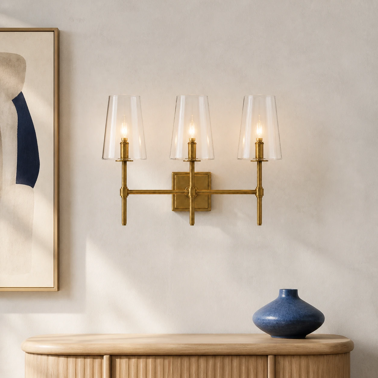 Yve Modern Glass Wall Sconce hero