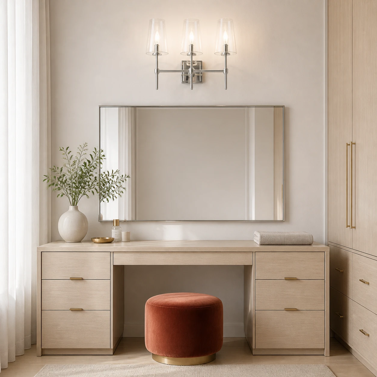 Yve Modern Glass Wall Sconce medium-close