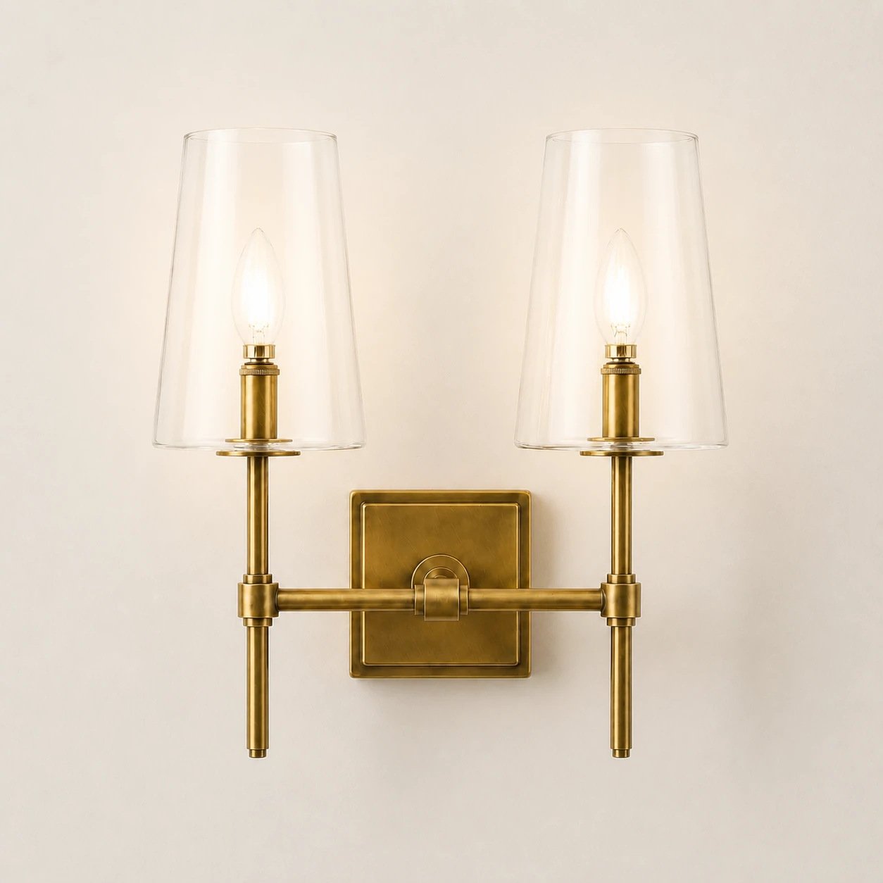 Yve Modern Glass Wall Sconce sku