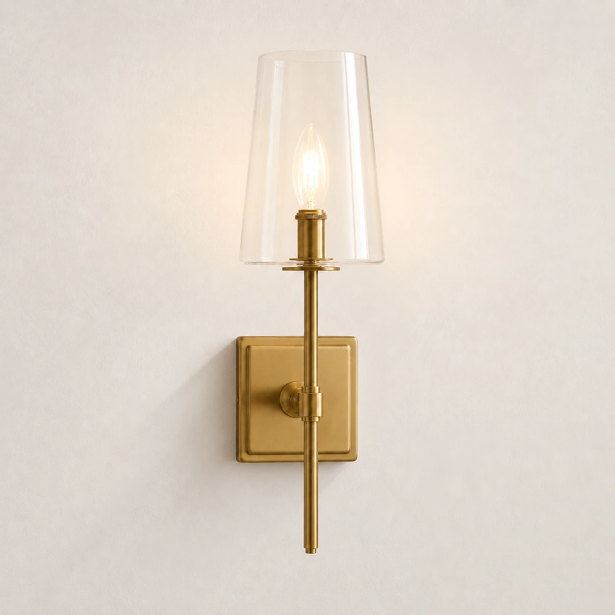 Yve Modern Glass Wall Sconce sku