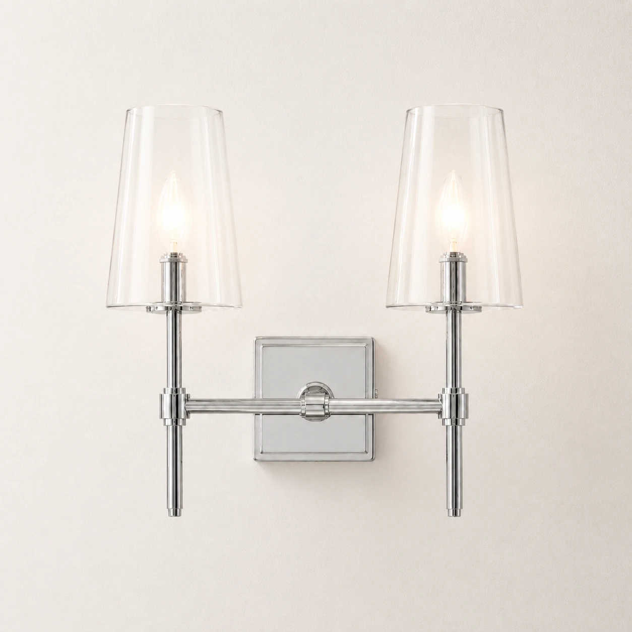 Yve Modern Glass Wall Sconce sku