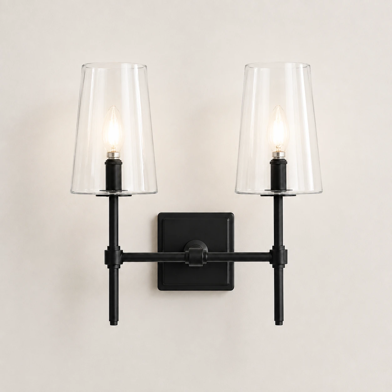 Yve Modern Glass Wall Sconce sku