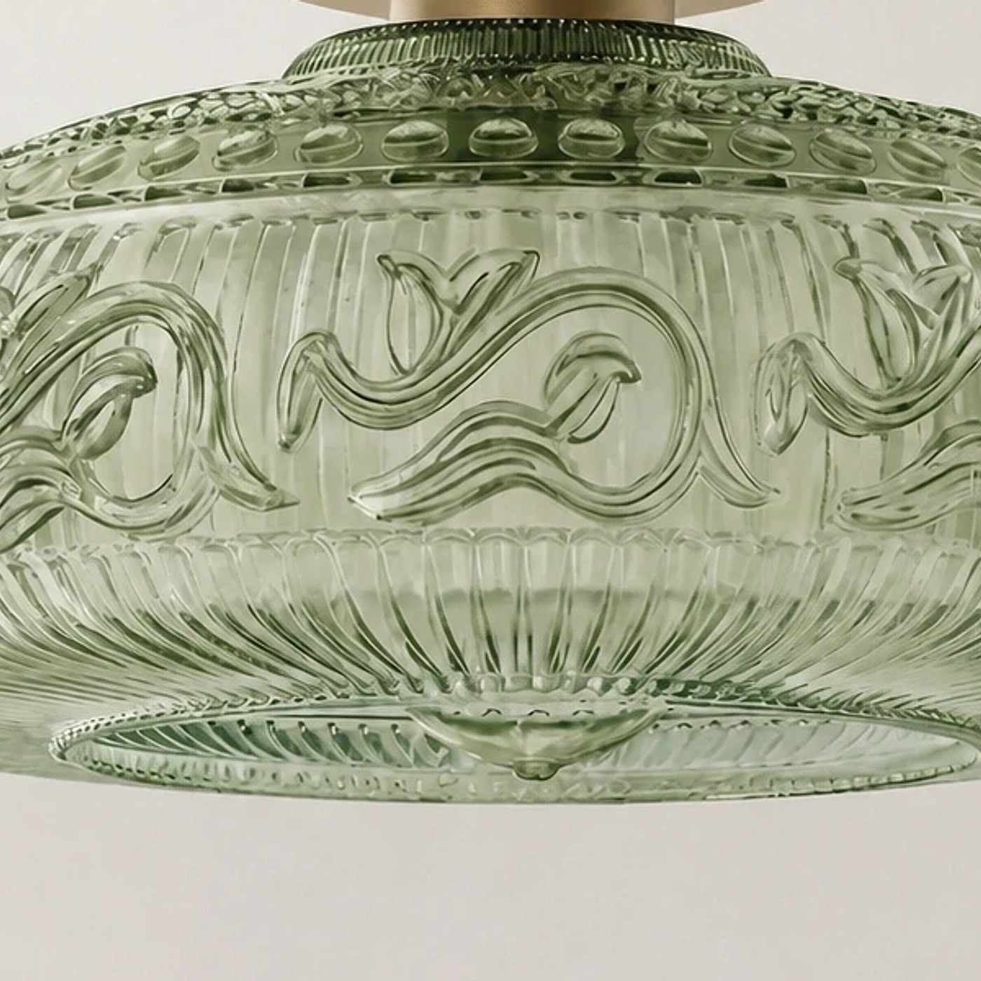 Engraved glass detail