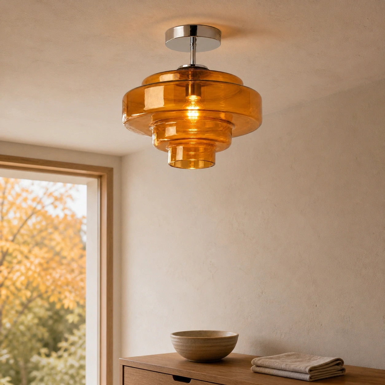 Ivon Modern Bauhaus Macaron Multi Layer Ceiling Light