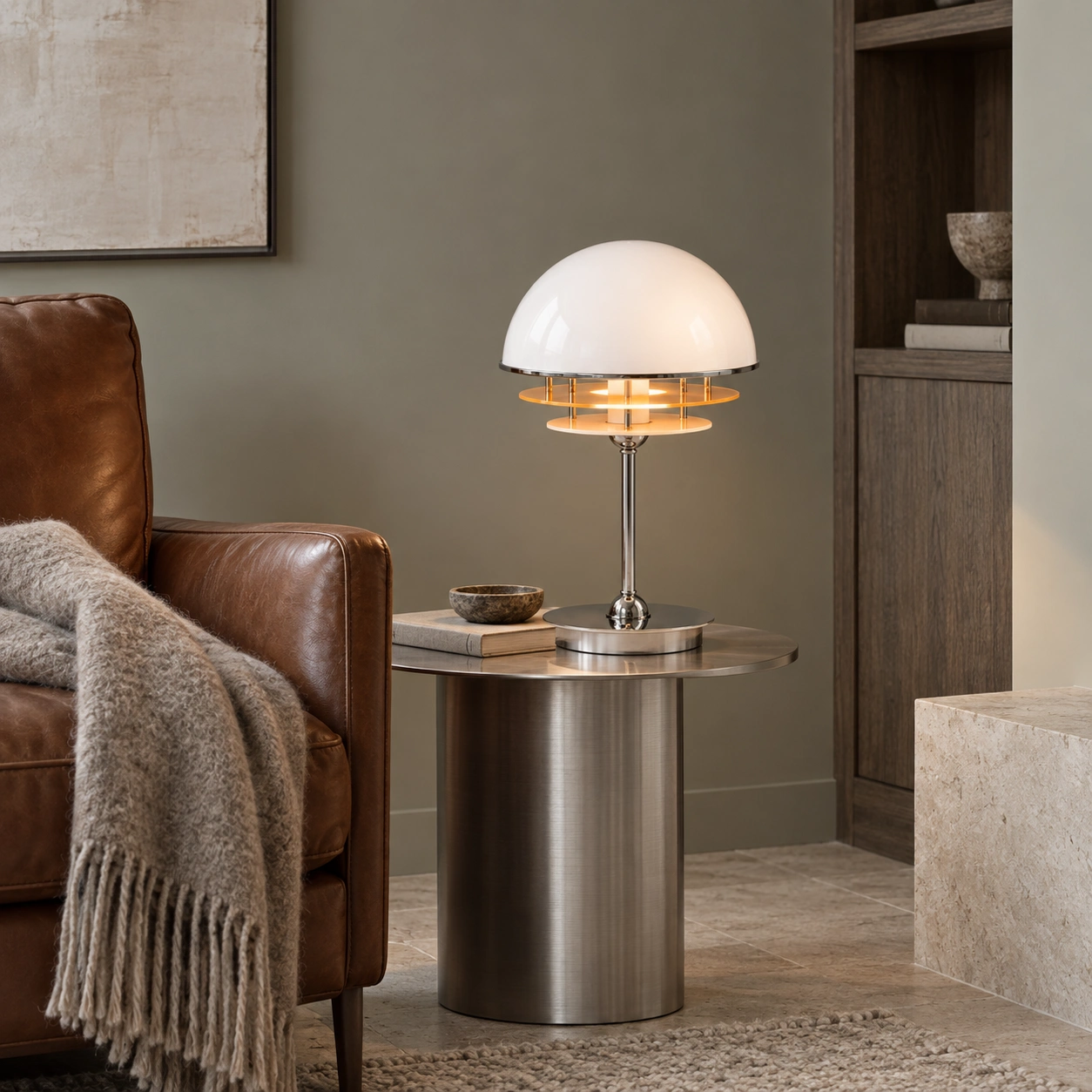 Hugo Bauhaus Layered Acrylic Table Lamp image 4