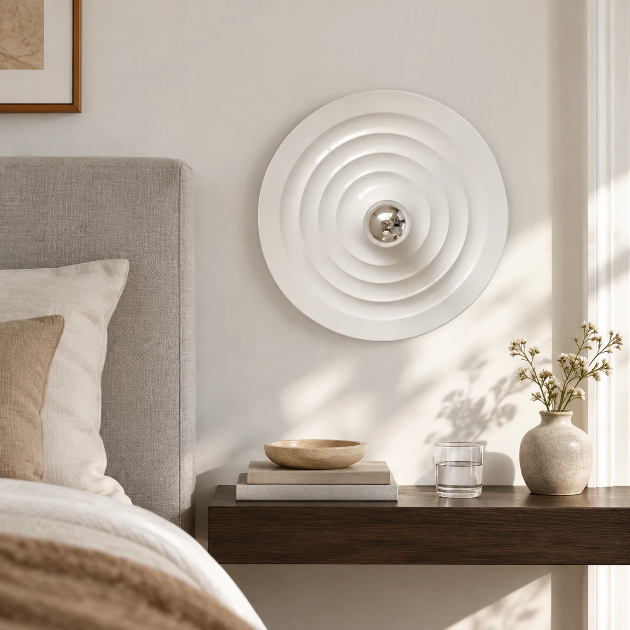 Orson light styled in a modern room