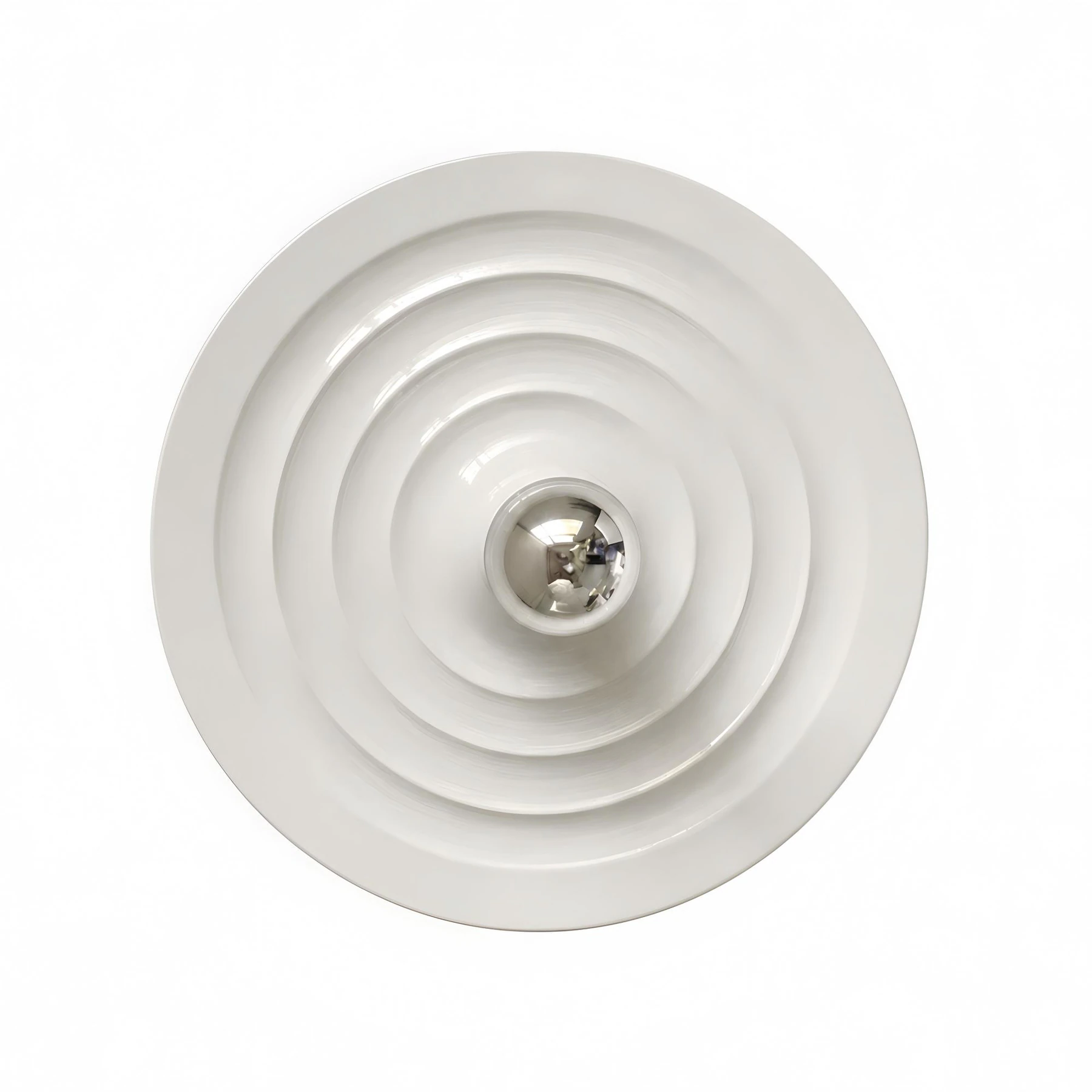 Orson Bauhaus Disc Wall & Ceiling Light ripple white