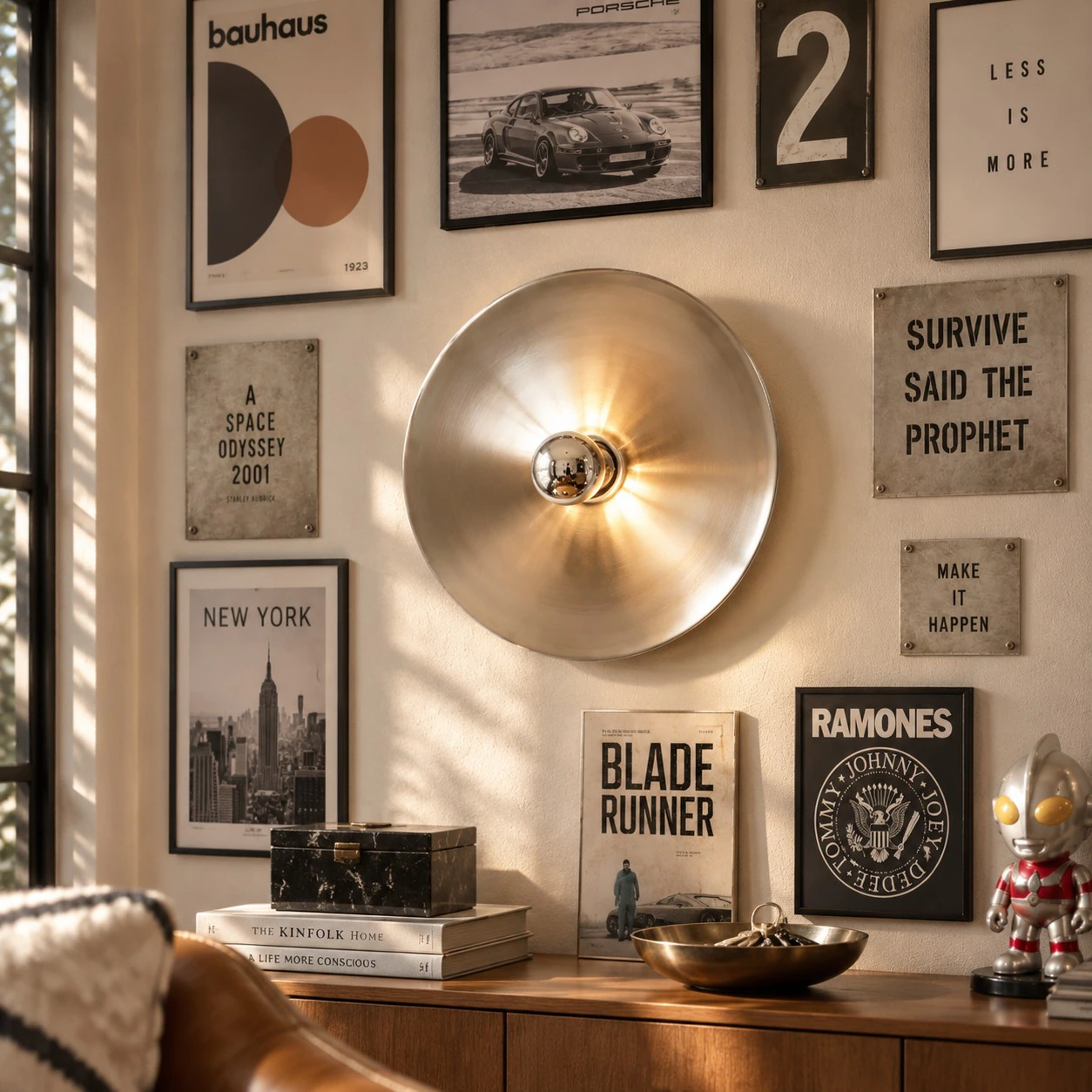 Orson Bauhaus Disc Wall & Ceiling Light lifestyle view 4