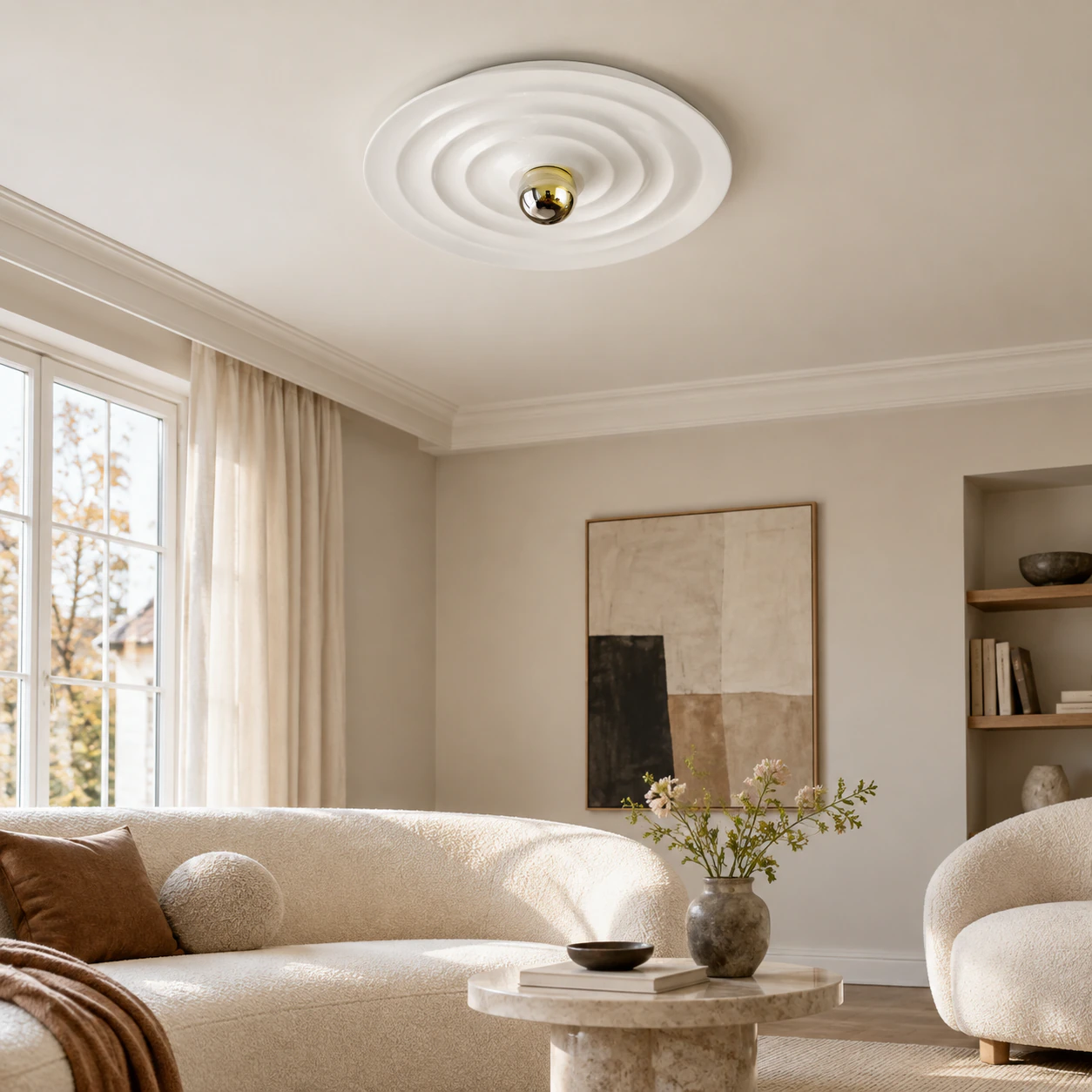 Orson Bauhaus Disc Wall & Ceiling Light lifestyle view 5